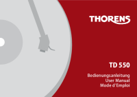 Thorens TD-550-Owners-Manual-DE 